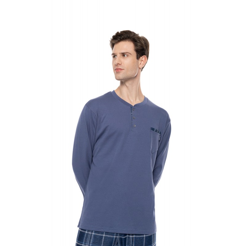 W-M853 - Cosmos Blue - Pyjama Jacquard Denim- (W-M853) W-M853 - Cosmos Blue - Pyjama Jacquard Denim- (W-M853)