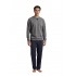 W-M864 - Grey Charcoal - Pyjama Jacquard Stripe- (W-M864)