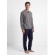 W-M864 - Grey Charcoal - Pyjama Jacquard Stripe- (W-M864) W-M864 - Grey Charcoal - Pyjama Jacquard Stripe- (W-M864)