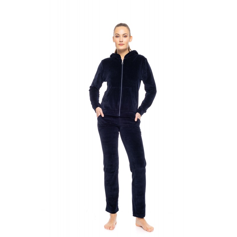 W1000 - Bordo - Velvet Tracsuit Set Pink Label Logo- (W1000)