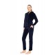 W1000 - Bordo - Velvet Tracsuit Set Pink Label Logo- (W1000)