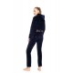 W1000 - Bordo - Velvet Tracsuit Set Pink Label Logo- (W1000)