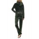 W1000 - Bordo - Velvet Tracsuit Set Pink Label Logo- (W1000)