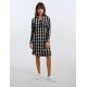 W1048 - Type - NIGHTDRESS BLACK PLAID- (W1048) W1048 - Type - NIGHTDRESS BLACK PLAID- (W1048)