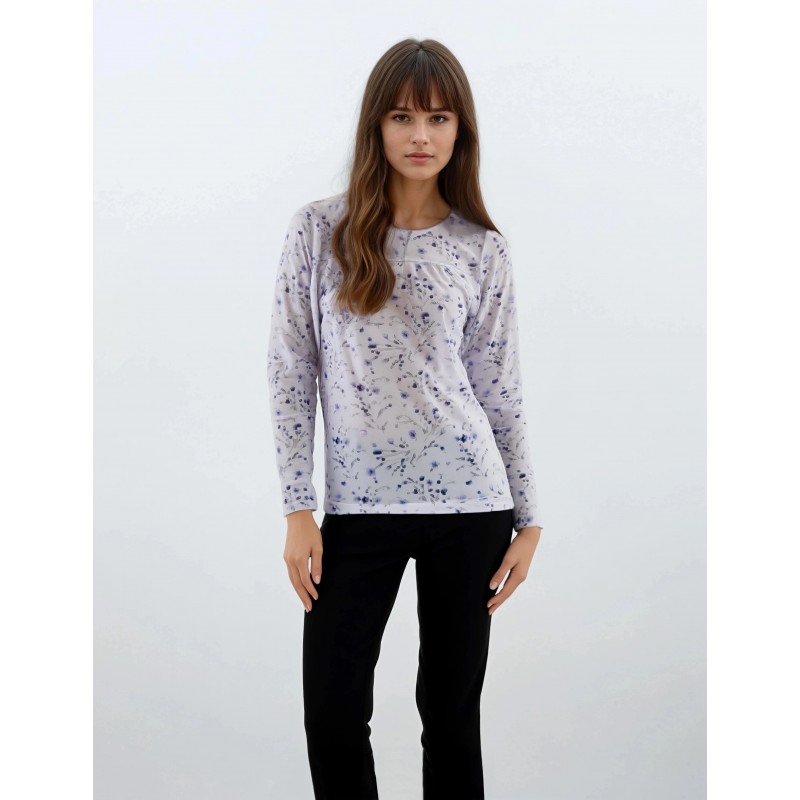 W1051 - Type - PIJAMA CLASSIS FLOWER- (W1051)