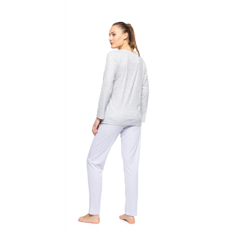 W1060 - Grey Charcoal - PYJAMA MELANGE SOLID- (W1060) W1060 - Grey Charcoal - PYJAMA MELANGE SOLID- (W1060)