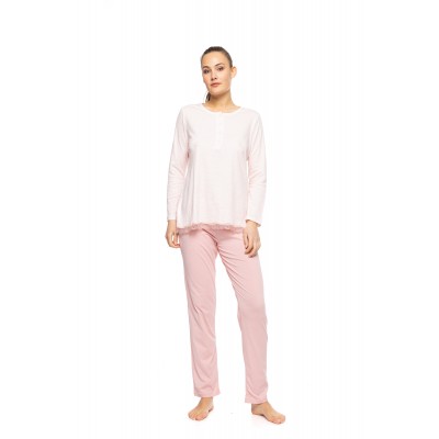 W1060 - Pink Glow - PYJAMA MELANGE SOLID- (W1060)