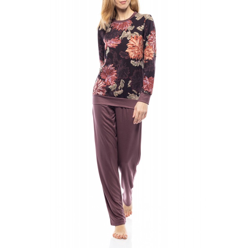W1111 - Type - PYJAMA PURPLE FLOWERS- (W1111)