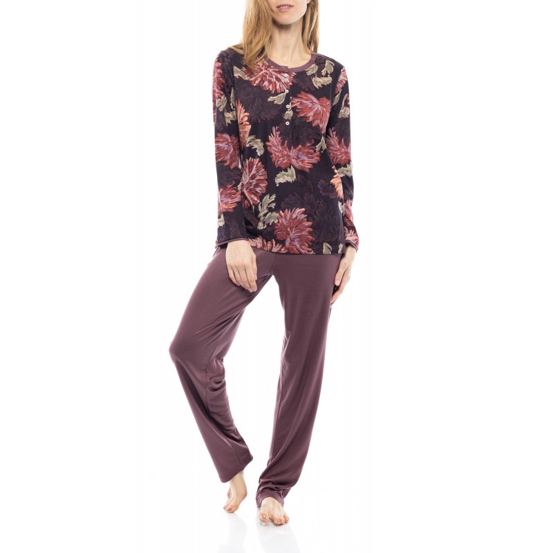 W1117 - Type - PYJAMA PURPLE FLOWERS- (W1117) W1117 - Type - PYJAMA PURPLE FLOWERS- (W1117)
