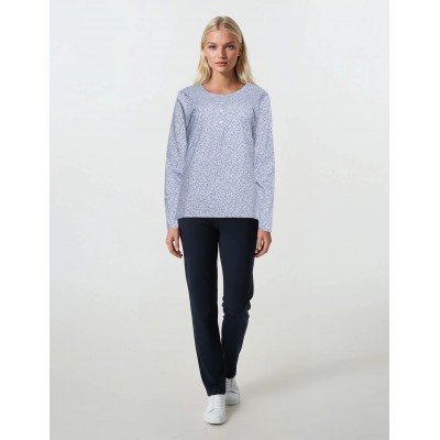 W1120_1 - Type - PYJAMA LITTLE BLUE FLOWER- (W1120_1)