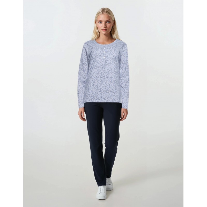 W1120_1 - Type - PYJAMA LITTLE BLUE FLOWER- (W1120_1) W1120_1 - Type - PYJAMA LITTLE BLUE FLOWER- (W1120_1)