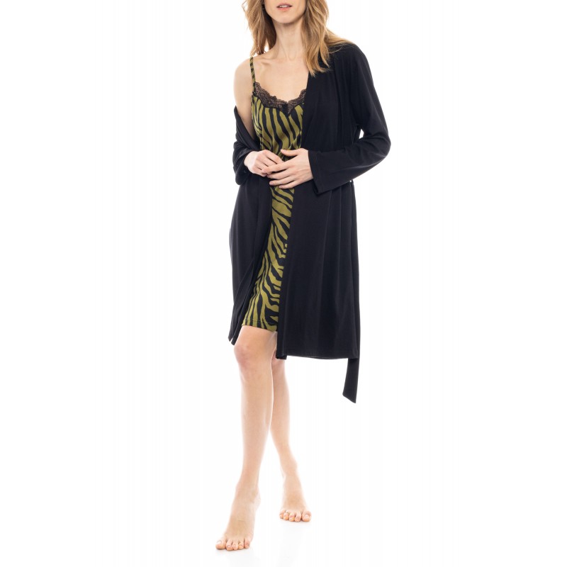 W1133 - Type - NIGTHGOWN 2PCS SET ZEBRA- (W1133) W1133 - Type - NIGTHGOWN 2PCS SET ZEBRA- (W1133)