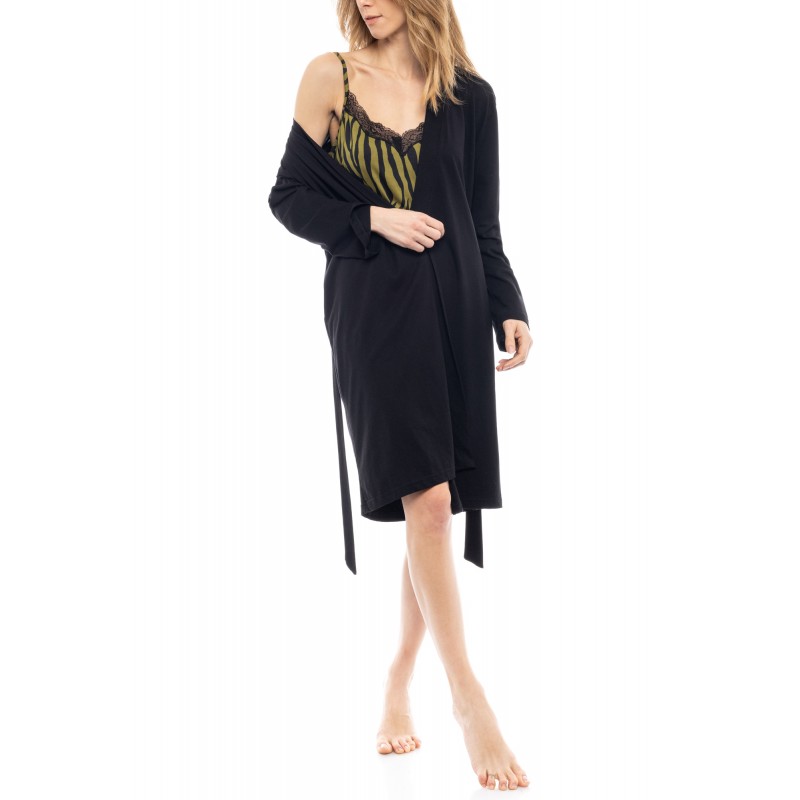 W1133 - Type - NIGTHGOWN 2PCS SET ZEBRA- (W1133) W1133 - Type - NIGTHGOWN 2PCS SET ZEBRA- (W1133)