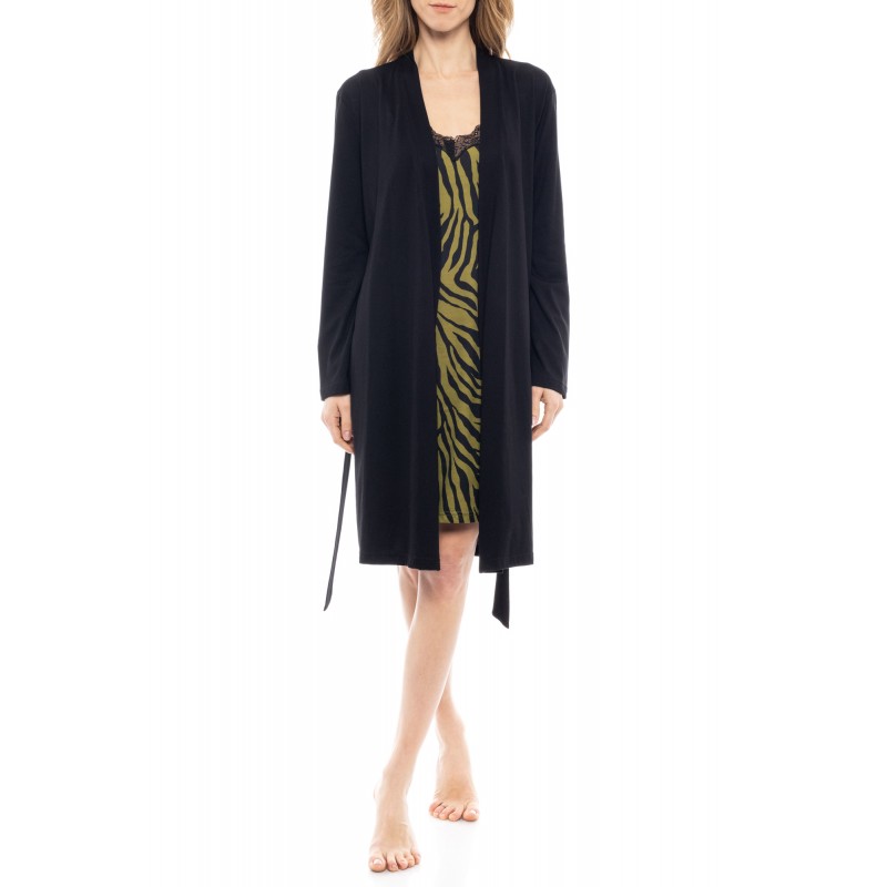 W1133 - Type - NIGTHGOWN 2PCS SET ZEBRA- (W1133) W1133 - Type - NIGTHGOWN 2PCS SET ZEBRA- (W1133)