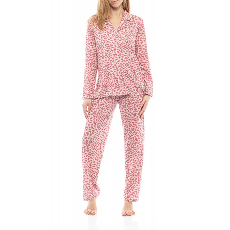 W1159 - Type - PYJAMA BUTTONED PINK LEO- (W1159) W1159 - Type - PYJAMA BUTTONED PINK LEO- (W1159)