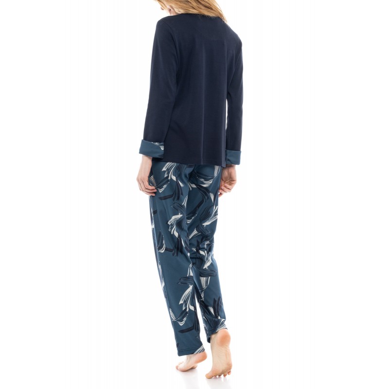 W1168 - Type - PYJAMA BLUE LEAF- (W1168) W1168 - Type - PYJAMA BLUE LEAF- (W1168)