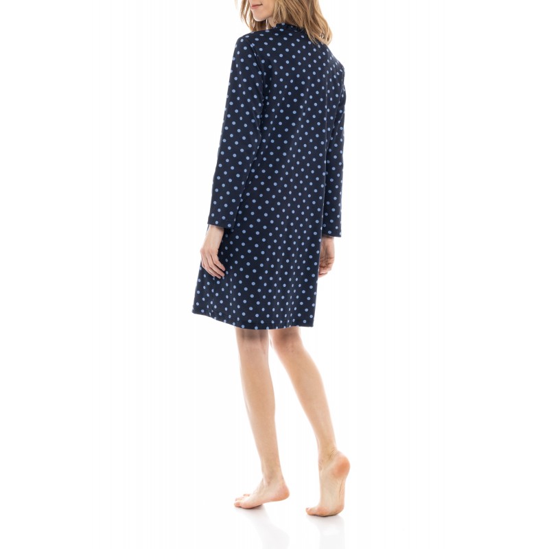 W1175 - Type - NIGHTGOWN BLUE DOT- (W1175) W1175 - Type - NIGHTGOWN BLUE DOT- (W1175)