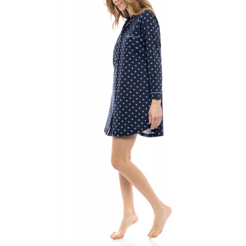 W1177 - Type - NIGHTGOWN BLUE DOT- (W1177) W1177 - Type - NIGHTGOWN BLUE DOT- (W1177)
