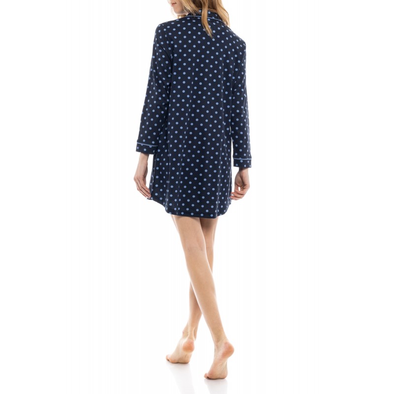 W1177 - Type - NIGHTGOWN BLUE DOT- (W1177) W1177 - Type - NIGHTGOWN BLUE DOT- (W1177)