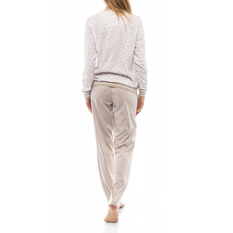 W1199 - Type - PYJAMA BEIGE WHITE LEO- (W1199) W1199 - Type - PYJAMA BEIGE WHITE LEO- (W1199)