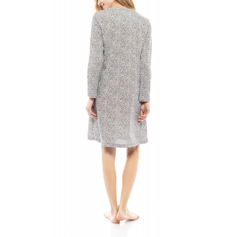 W1211 - Type - NIGHTGOWN GREY LEAF- (W1211) W1211 - Type - NIGHTGOWN GREY LEAF- (W1211)