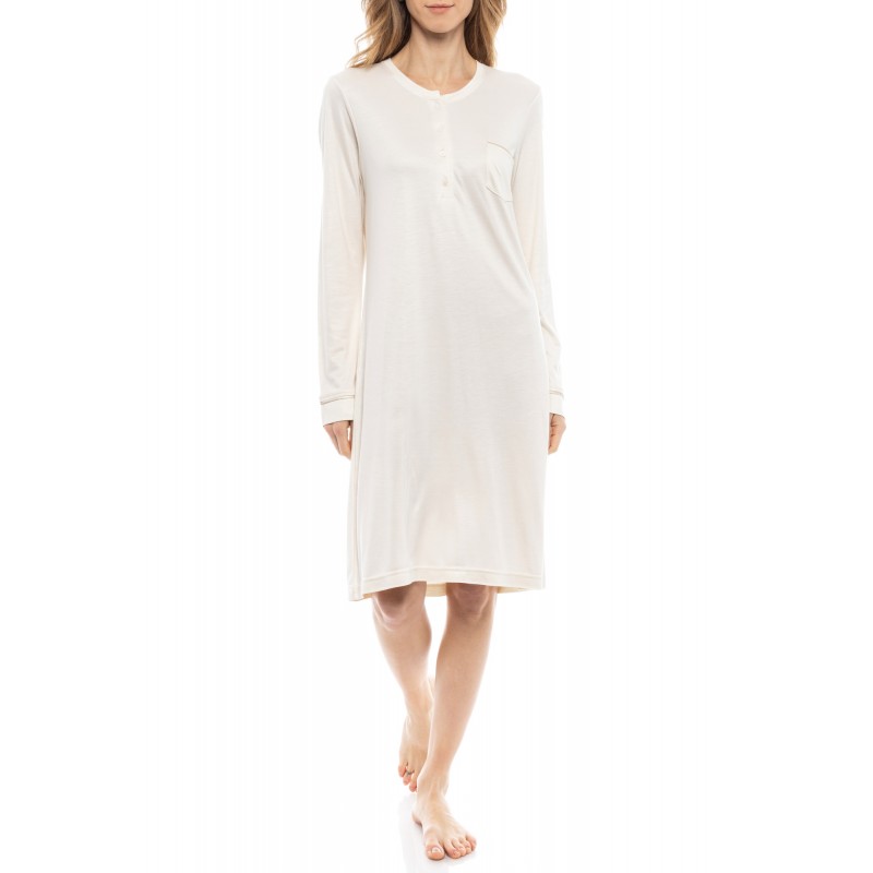 W1248 - Yacht Blue - NIGHTGOWN SOLID MERCERSIZED- (W1248) W1248 - Yacht Blue - NIGHTGOWN SOLID MERCERSIZED- (W1248)
