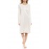 W1248 - White - NIGHTGOWN SOLID MERCERSIZED- (W1248)
