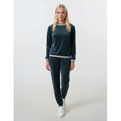 W1310 - Cosmos Blue - HOMEWEAR VELVET PAL STRIPE- (W1310)