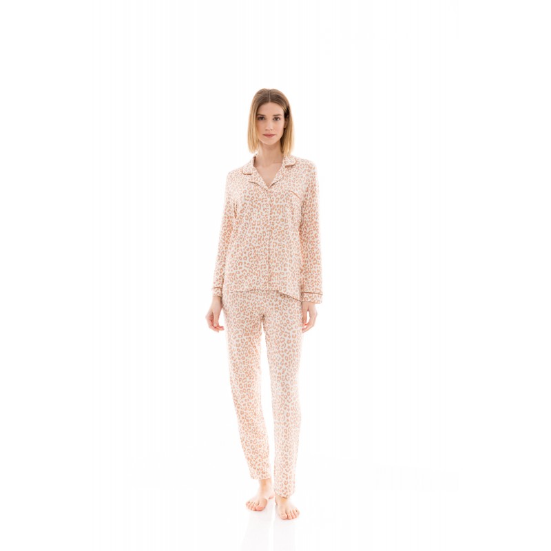 W1337 - Type - PYJAMA BUTTONED CINNAMON LEO- (W1337) W1337 - Type - PYJAMA BUTTONED CINNAMON LEO- (W1337)