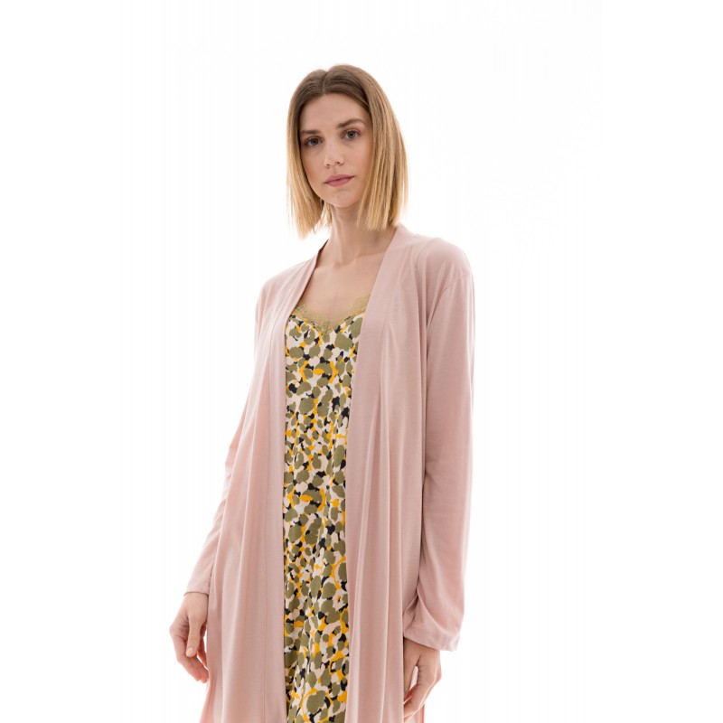 W1356 - Type - NIGHTGOWN SET 2PCS NATURE- (W1356) W1356 - Type - NIGHTGOWN SET 2PCS NATURE- (W1356)