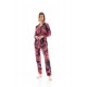 W1364 - Type - PYJAMA BUTTONED MAGENTA FLOWER- (W1364) W1364 - Type - PYJAMA BUTTONED MAGENTA FLOWER- (W1364)