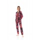W1364 - Type - PYJAMA BUTTONED MAGENTA FLOWER- (W1364) W1364 - Type - PYJAMA BUTTONED MAGENTA FLOWER- (W1364)
