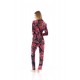 W1364 - Type - PYJAMA BUTTONED MAGENTA FLOWER- (W1364) W1364 - Type - PYJAMA BUTTONED MAGENTA FLOWER- (W1364)