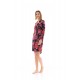 W1365 - Type - NIGHTGOWN BUTTONED MAGENTA FLOWER- (W1365) W1365 - Type - NIGHTGOWN BUTTONED MAGENTA FLOWER- (W1365)
