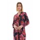 W1365 - Type - NIGHTGOWN BUTTONED MAGENTA FLOWER- (W1365) W1365 - Type - NIGHTGOWN BUTTONED MAGENTA FLOWER- (W1365)