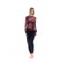 W1366 - Type - PYJAMA MAGENTA FLOWER- (W1366)