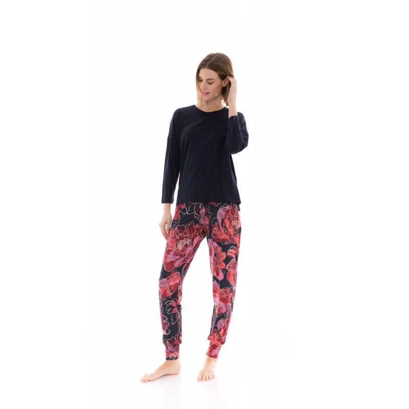 W1367 - Type - PYJAMA MAGENTA FLOWER- (W1367) W1367 - Type - PYJAMA MAGENTA FLOWER- (W1367)