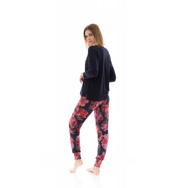 W1367 - Type - PYJAMA MAGENTA FLOWER- (W1367) W1367 - Type - PYJAMA MAGENTA FLOWER- (W1367)