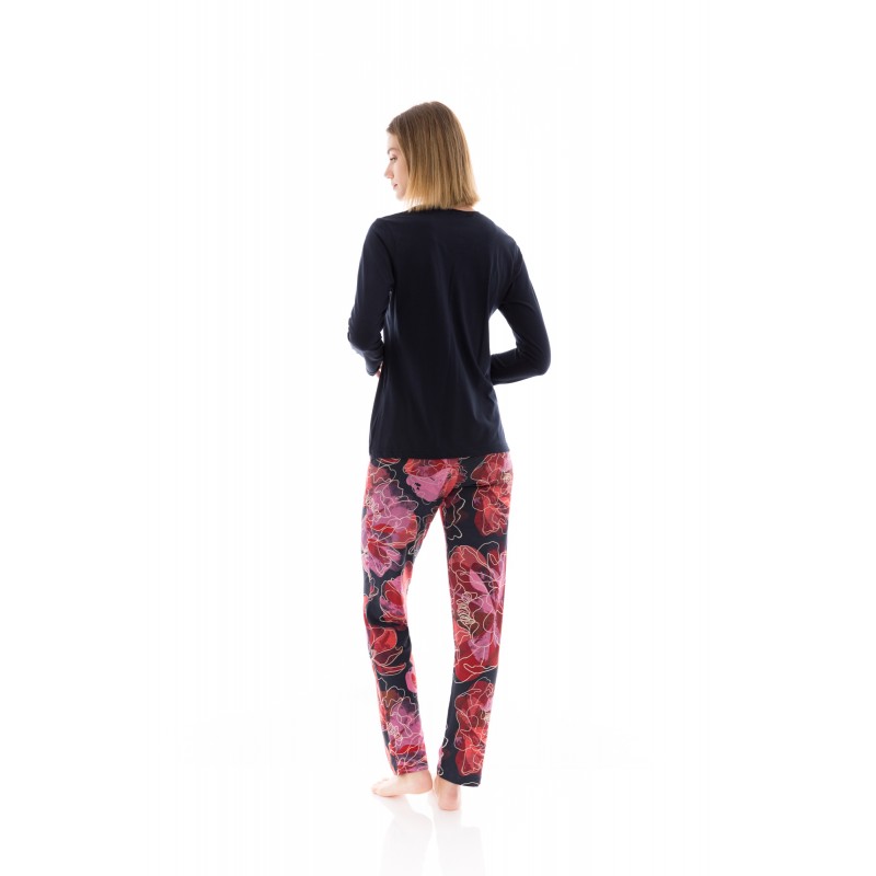 W1368 - Type - PYJAMA MAGENTA FLOWER- (W1368)