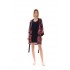 W1370 - Type - NIGHTGOWN SET 2PCS MAGENTA FLOWER- (W1370)