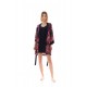 W1370 - Type - NIGHTGOWN SET 2PCS MAGENTA FLOWER- (W1370)