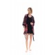 W1370 - Type - NIGHTGOWN SET 2PCS MAGENTA FLOWER- (W1370)