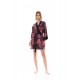 W1370 - Type - NIGHTGOWN SET 2PCS MAGENTA FLOWER- (W1370)