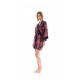 W1370 - Type - NIGHTGOWN SET 2PCS MAGENTA FLOWER- (W1370)