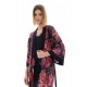W1370 - Type - NIGHTGOWN SET 2PCS MAGENTA FLOWER- (W1370)