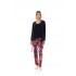 W1371 - Type - PYJAMA 3PCS MAGENTA FLOWER- (W1371)