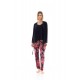 W1371 - Type - PYJAMA 3PCS MAGENTA FLOWER- (W1371) W1371 - Type - PYJAMA 3PCS MAGENTA FLOWER- (W1371)