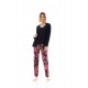 W1371 - Type - PYJAMA 3PCS MAGENTA FLOWER- (W1371) W1371 - Type - PYJAMA 3PCS MAGENTA FLOWER- (W1371)