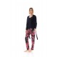 W1371 - Type - PYJAMA 3PCS MAGENTA FLOWER- (W1371) W1371 - Type - PYJAMA 3PCS MAGENTA FLOWER- (W1371)