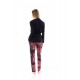 W1371 - Type - PYJAMA 3PCS MAGENTA FLOWER- (W1371) W1371 - Type - PYJAMA 3PCS MAGENTA FLOWER- (W1371)